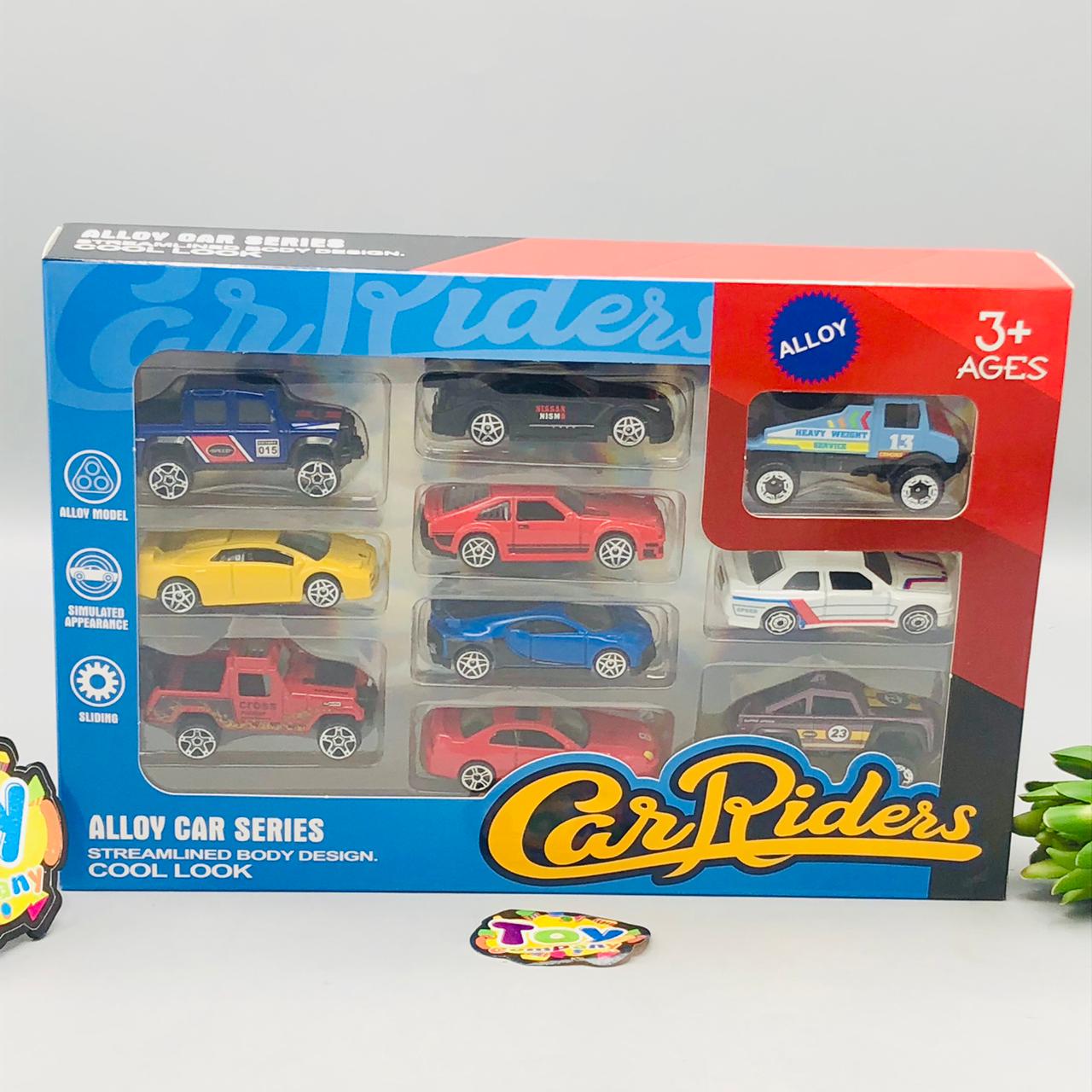 10Pcs Mini Diecast Inertial Sports Cars Set