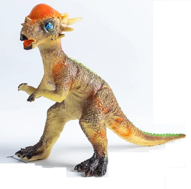 1Pc Mini Kids Rubber Dinosaur Toy With Sound - Assortment