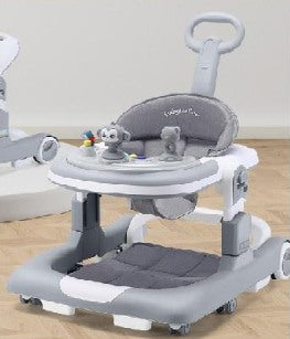 Multi-functional 3in1 Baby Monkey Musical Walker - Gray