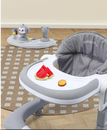 Multi-functional 3in1 Baby Monkey Musical Walker - Gray