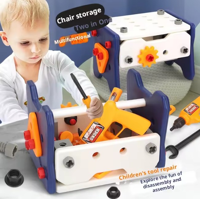 40Pcs Pretend Play Kids Tool Set With Electric Drill
