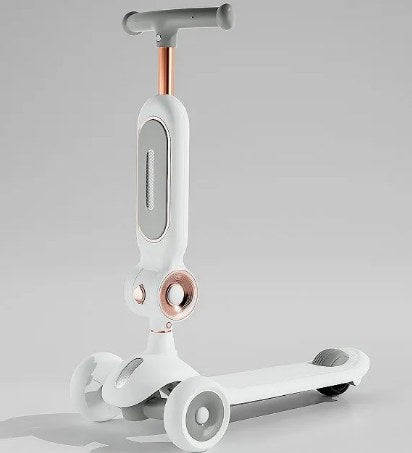 2in1 Foldable Kids Scooter With Light & Music - Gray