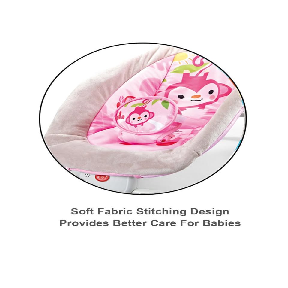 Multi-functional 2in1 Musical Baby Rocking Cradle - Pink