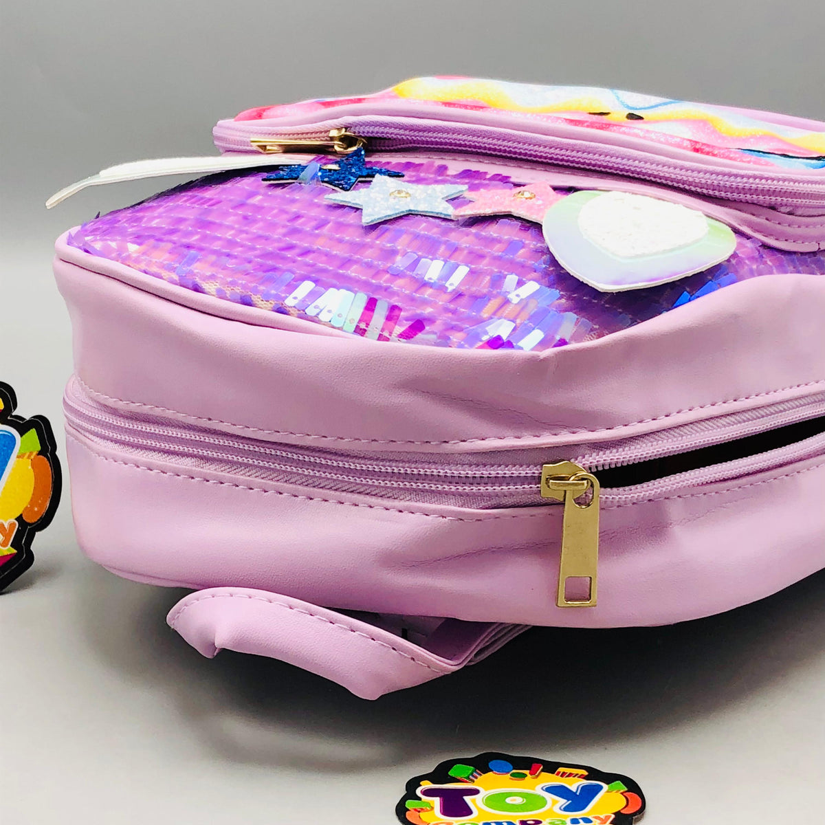 10* Inches Girls Fancy Unicorn Backpack - Purple