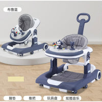 Multi-functional 3in1 Baby Monkey Musical Walker - Blue