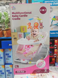 Multi-functional 2in1 Musical Baby Rocking Cradle - Pink