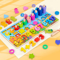 6in1 Wooden Fishing & Logarithmic Board