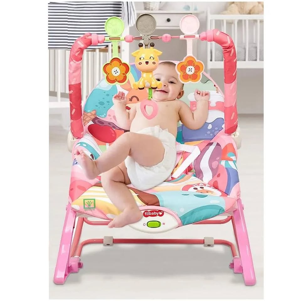 Giraffe Infant To Toddler Baby Musical Rocker
