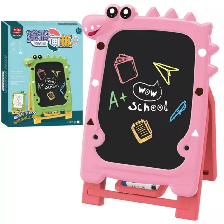 Kids Double-Sided Dinosaur Drawing Board