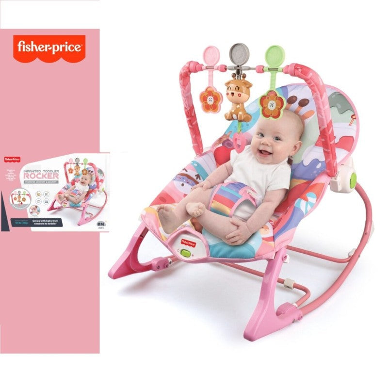 Giraffe Infant To Toddler Baby Musical Rocker