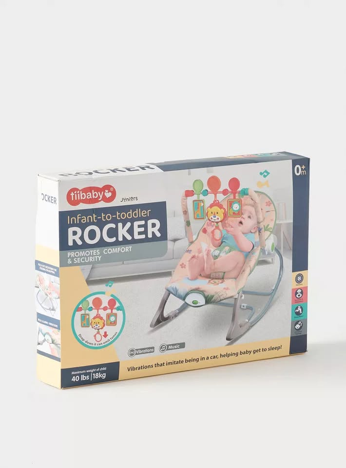 Lion Infant To Toddler Baby Musical Rocker