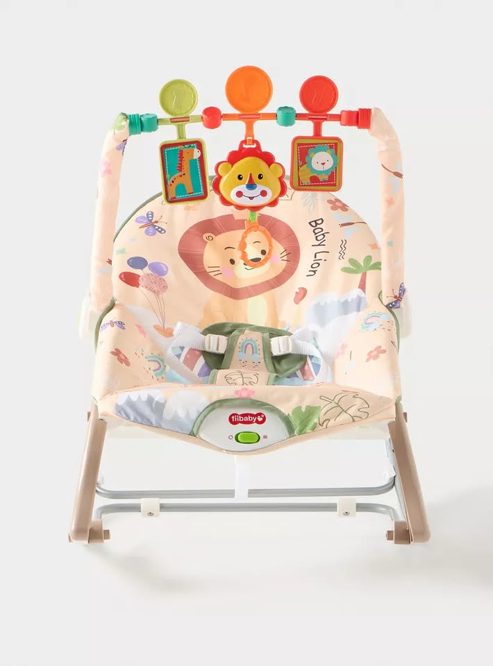 Lion Infant To Toddler Baby Musical Rocker