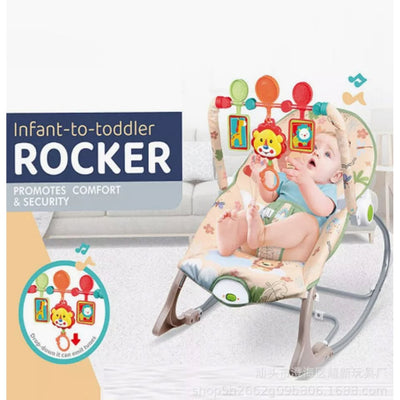 Lion Infant To Toddler Baby Musical Rocker