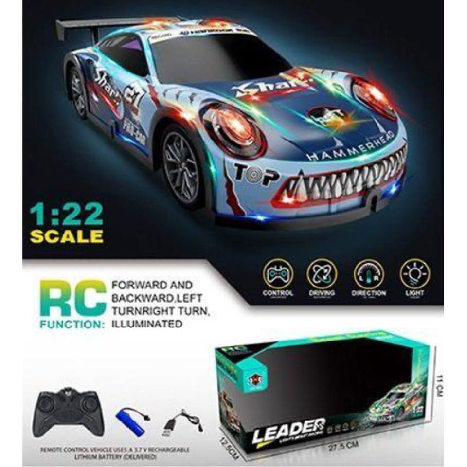 1:22 RC Illuminated Porsche Model Car With Lights