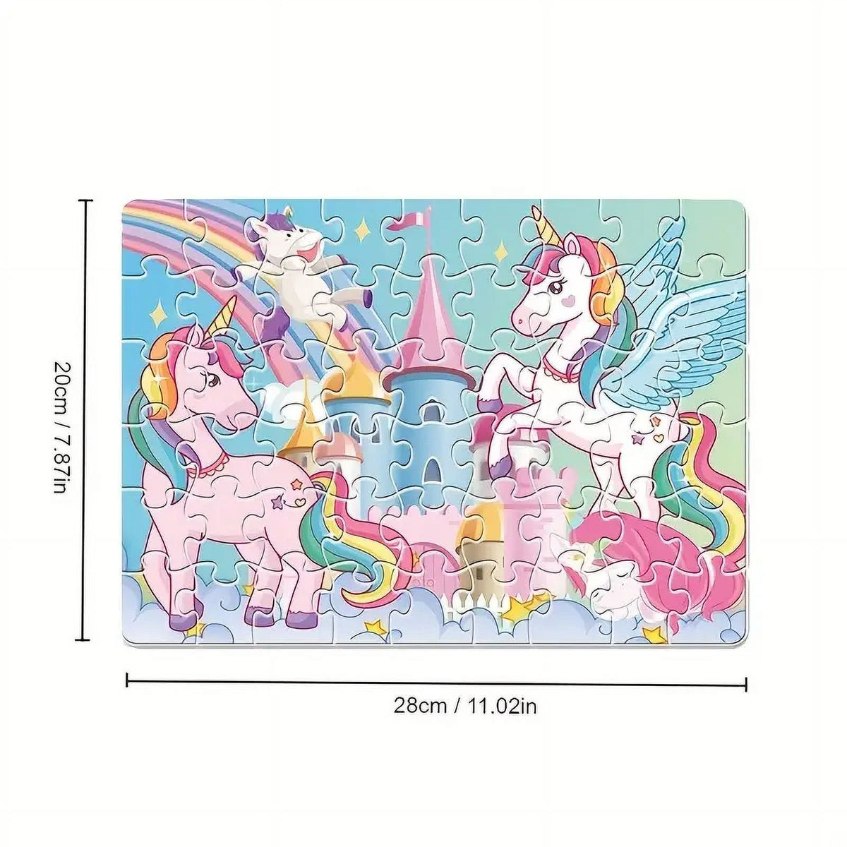 54Pcs Mini Unicorn Dream Jigsaw Puzzle Pieces