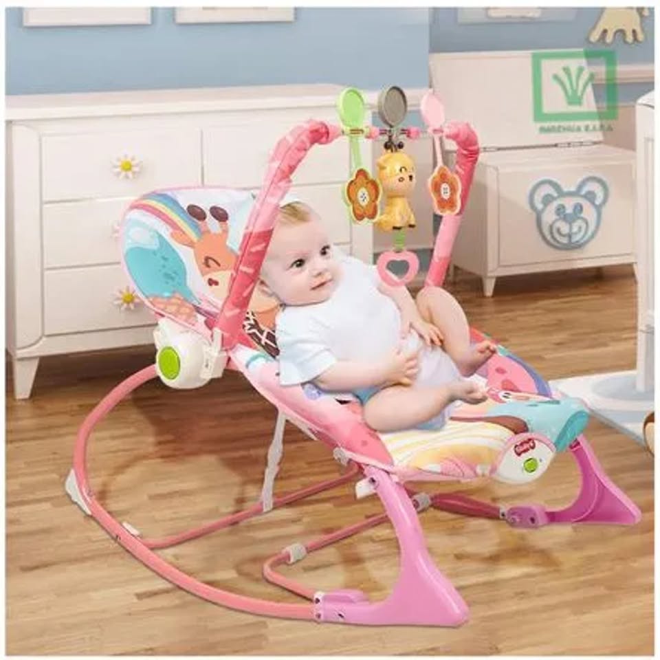 Giraffe Infant To Toddler Baby Musical Rocker