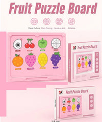 Premium Magnetic Beads Fruit Puzzle Board