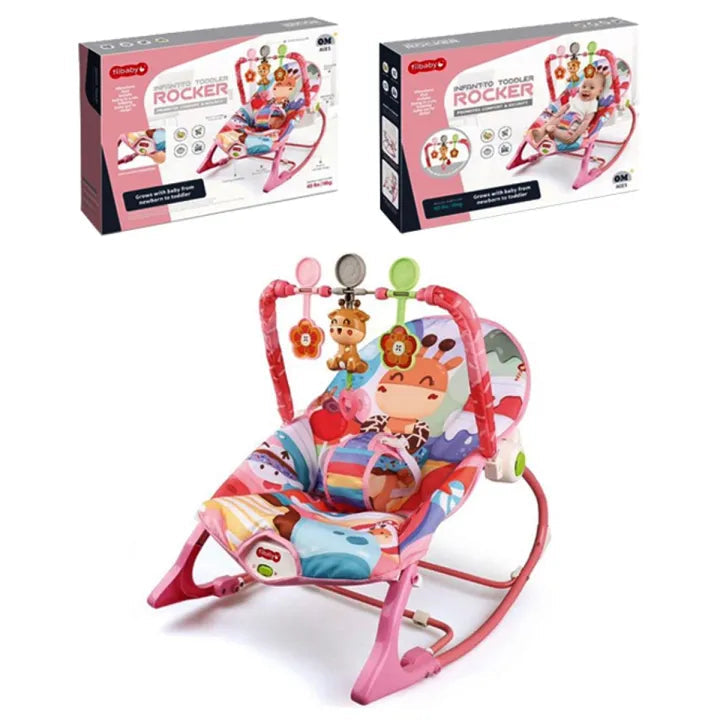 Giraffe Infant To Toddler Baby Musical Rocker