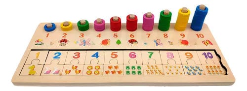 3in1 Wooden Educational Match Board