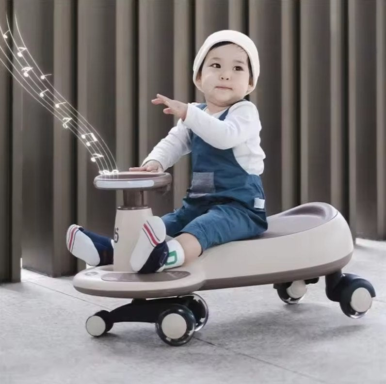Kids Ride-on Staking Twist Car "Auto Walker" - Brown