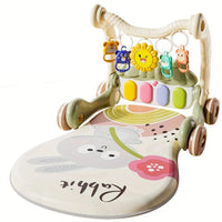 Multi-functional Rabbit Baby Pedal Piano Play Gym - Green