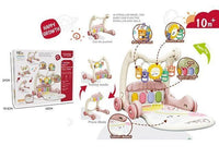 Multi-functional Rabbit Baby Pedal Piano Play Gym - Pink