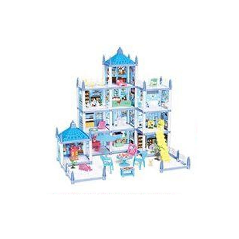 264Pcs DIY Dream Castle Doll House - Blue