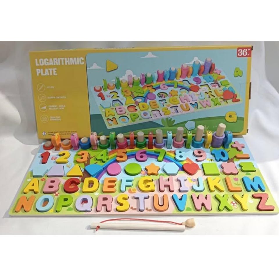Wooden Logarithmic Learning Board