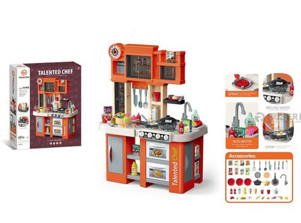 79Pcs Pretend Play Talented Chef Kitchen Set