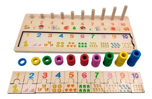 3in1 Wooden Educational Match Board