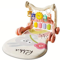 Multi-functional Rabbit Baby Pedal Piano Play Gym - Pink