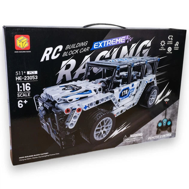 DIY 511Pcs RC 1:16 Jeep Racing Building Blocks Model