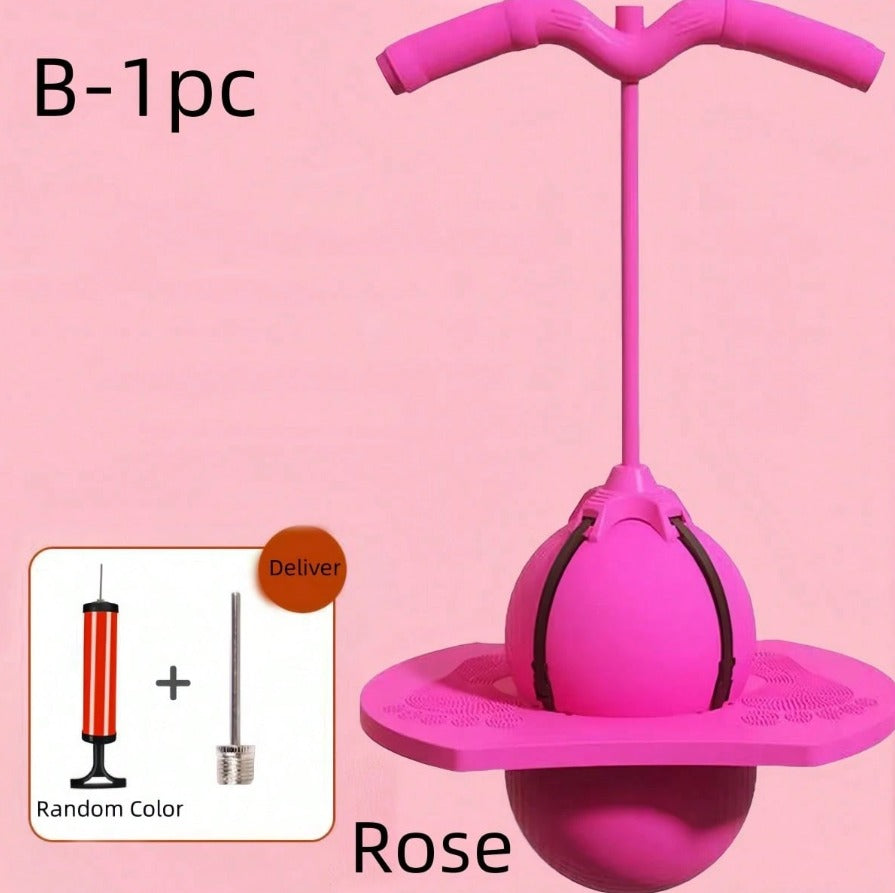 Sports Jumping Fitness Elastic Ball Game - Pink