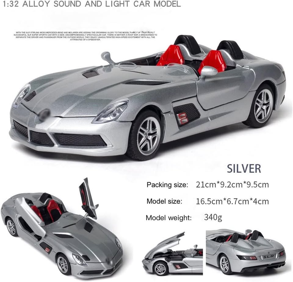 1:32 Diecast Benz SLR Convertible Model Car