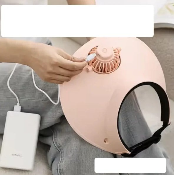 Rechargeable Cartoon Themed Rotating Fan Hat