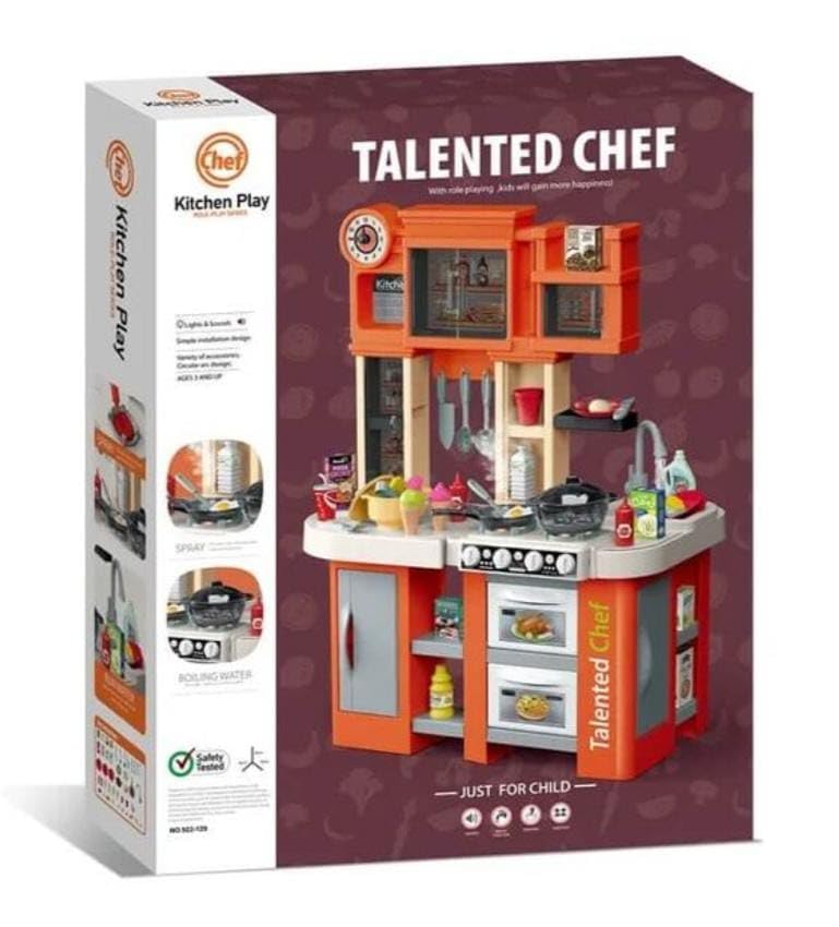 79Pcs Pretend Play Talented Chef Kitchen Set