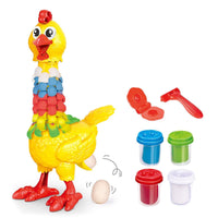 Kids Fun Feather Chicken Play Dough Set