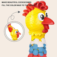 Kids Fun Feather Chicken Play Dough Set