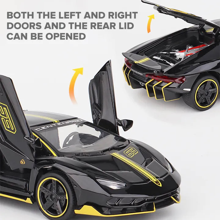 1:32 Diecast Lamborghini Centenario With Acrylic Display Box - Black