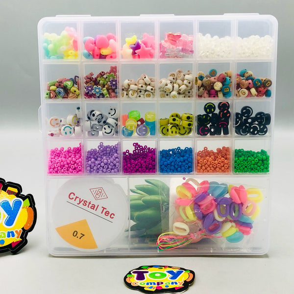 DIY Multi-Color Beads Set With Storage Box - Assortment