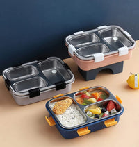 Stainless Steel Lunch Box With Spoon & Chopsticks