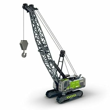 1Pc Alloy Construction Crane Tower Model Truck - Assortment