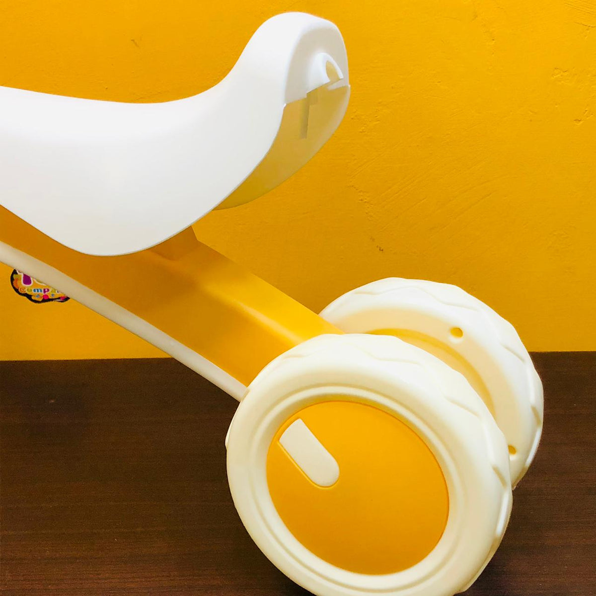 Animation Ride-on Baby Foot To Floor Balance Bike - Yellow