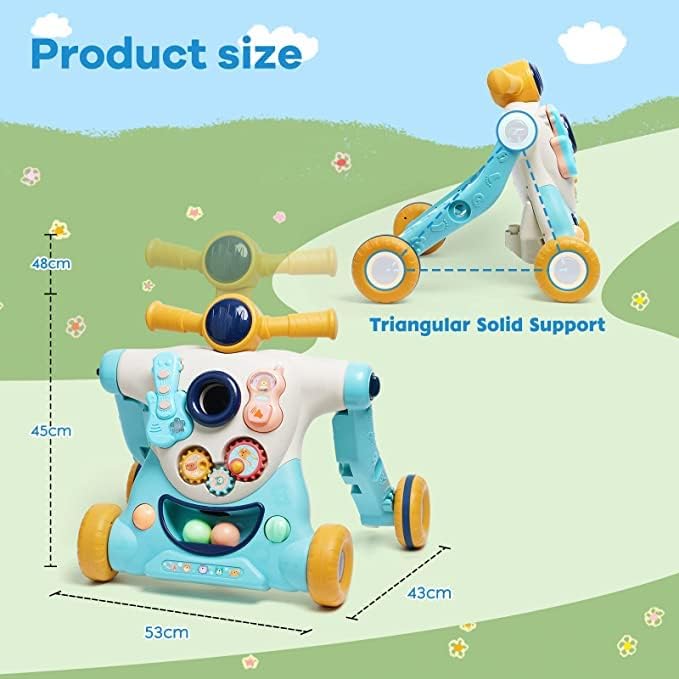 6in1 Multi-functional Baby Activity Musical Walker