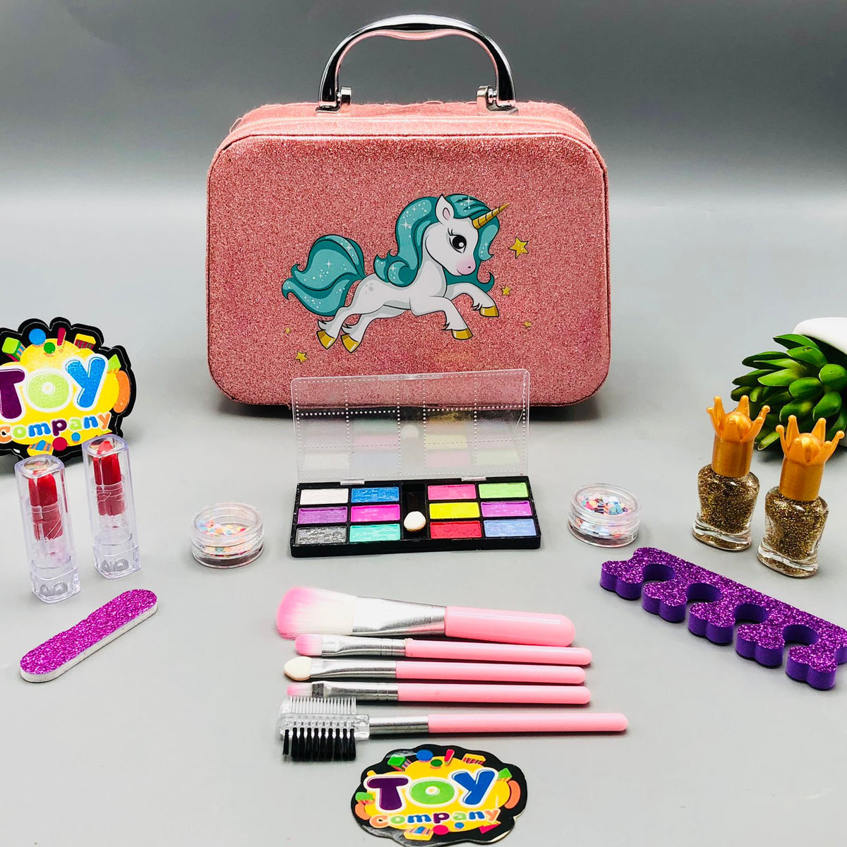 16Pcs Realistic Unicorn Makeup Bag