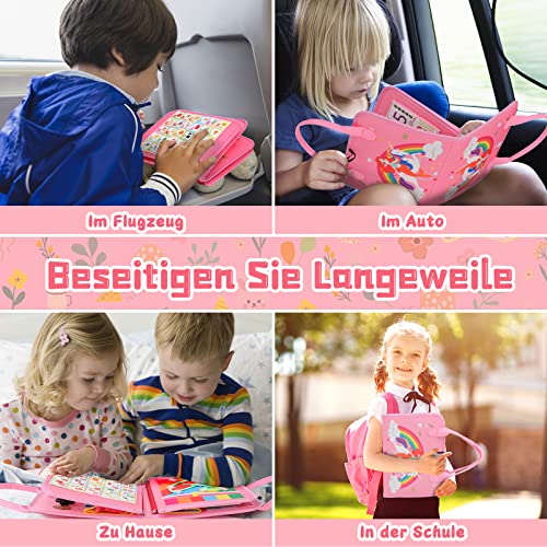 Montessori Mermaid 4 Pages Multi-functional Activity Busy Book