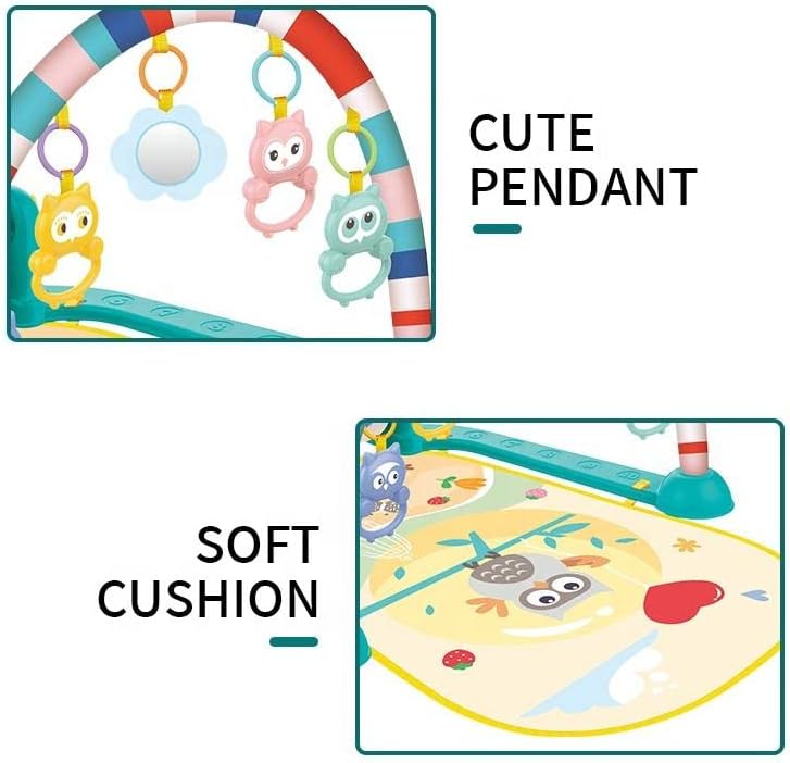 Huanger Baby Owl Piano Play Gym - Green