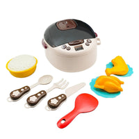 11Pcs Pretend Play Mini Rice Cooker Set With Smoke