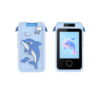 Kids Dolphin Rotatable Lens Digital Touch Phone