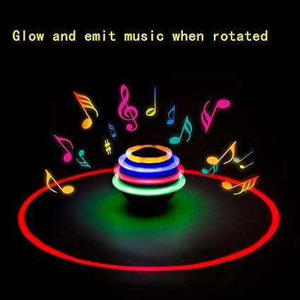Doraemon Flashing Spinning Top With Light & Music